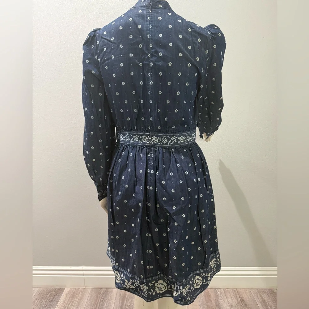 Kate Spade Bandana Long Sleeve Dress
